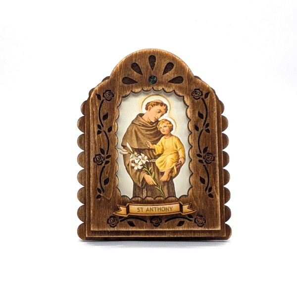Saint Anthony Retablo Mexican Frame Display - Image 4